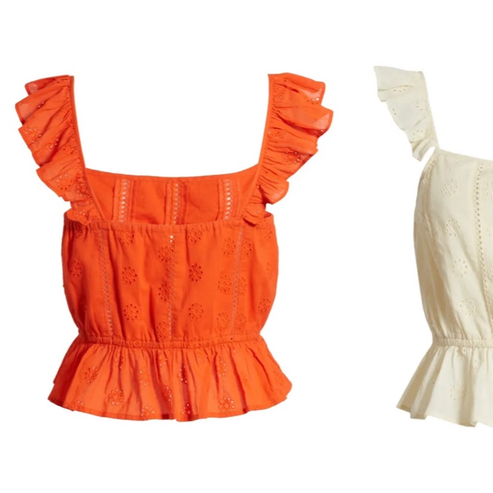 Eyelet Ruffle Top - Picture 2 of 3